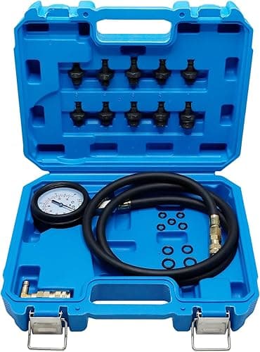 CCLIFE Controleur pression huile - 1 manomètre 0 à 10bar avec décharge de pression