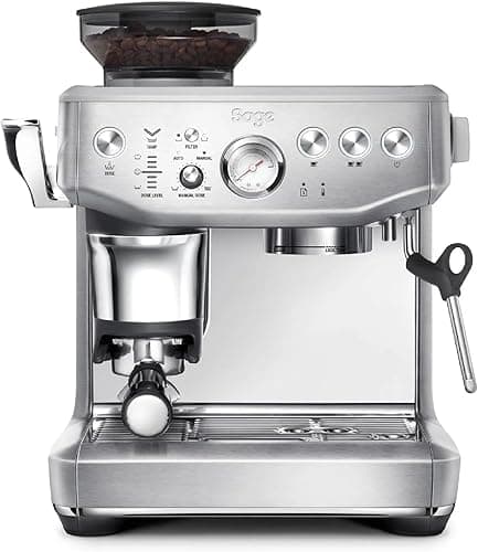 Sage - The Barista Express Impress - Assisted Jam Bean Coffee Machine with Milk Frother, Brushed Stainless Steel