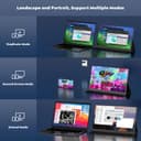 HONGO Portable Screen IPS Laptop Screen USB C Built-in Dual Speakers, Eye Care Portable Display for Laptop/PC/Mac/PS5/4/Xbox with /USB Type C Port & Smart Cover (15-inch 1080) - 3