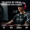 Logitech G PRO X SUPERLIGHT 2 DEX LIGHTSPEED Wireless Gaming Mouse, East Europe Packaging, 60g Pro-Grade Lightweight Mouse, 44k DPI Sensor, 8K Polling, USB-C, PC/Mac - Black - 9