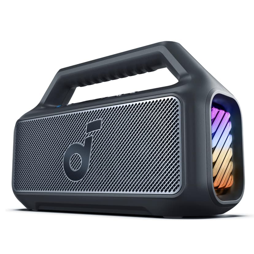 Soundcore Enceinte Bluetooth puissante Boom 2, Son de 80 W avec Caisson de Basse et BassUp 2.0, 24h, IPX7, USB-C, Bluetooth 5.3, Enceinte Portable, Le Camping, la Plage et Le Jardin - 1
