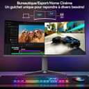 KOORUI 34-Zoll Curved Monitor,Gaming Bildschirm,WQHD 3440×1440 VA,180Hz + 1 MS MPRT,HDR400,99% sRGB, unterstützt 110mm Höhenverstellung,Schwarz,Für Heimkino,Büroalltag,Designbearbeitung - 2
