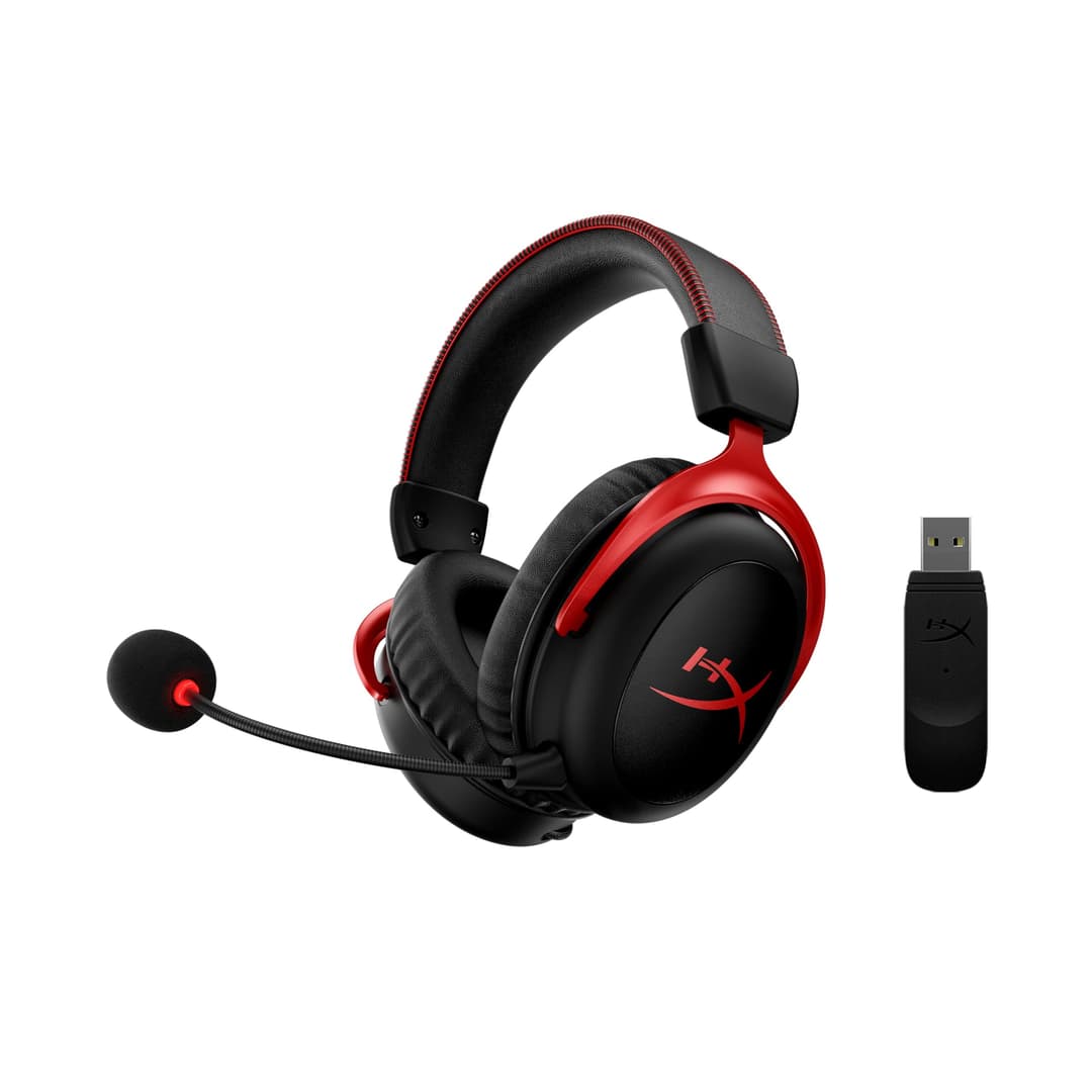 HyperX Cloud II Wireless -Gaming Headset for PC, PS5, PS4, Long Lasting Battery Up to 30 Hours, DTS® Headphone:X®Spatial Audio, Memory Foam, Detachable Noise Cancelling Microphone with Mic Monitoring