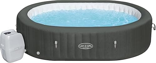 Inflatable SPA Bestway Lay-Z Mauritius 180 AirJet Bubbles 270x180×71 cm for 7 People Oval Grey