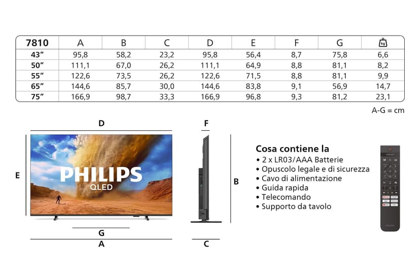 Smart TV Philips 43PUS7810/12 43" 4K Ultra HD LED HDR QLED - 3