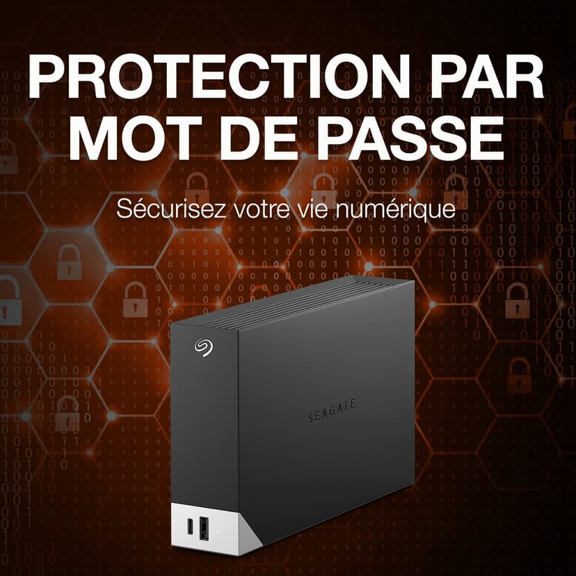 Seagate One Touch Hub 20TB, External Hard Drive Desktop HDD, USB-C & USB 3.0 port, for Computer Desktop Workstation PC Laptop Mac (STLC20000400) - 8