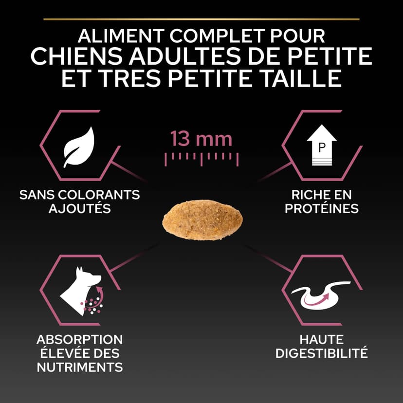 PURINA PRO PLAN | Sensitive Skin | Croquettes complètes pour chien de petite taille | Favorise une peau saine et un pelage brillant | Au Saumon | Croquettes | Sac 3 Kg - 5