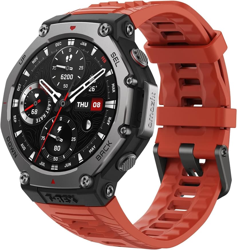 Amazfit T-Rex 3 Outdoor Smartwatch 48mm AMOLED Display, Offline Maps & Navigation, 6 Satellite Systems Dual Band GPS, 27 Days Battery Life, NFC Payment, 170 Sports Mode, 45m Freediving for Adventure - 1