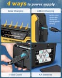 PRUNUS J-369 Wind Up Radio Solar, AM/FM Emergency Hand Crank Radio, Battery Radio with 3000mAh Power Bank, LED Torch, SOS Alarm, USB Phone Charger Perfect for Emergencies & Outdoor Survival - 3