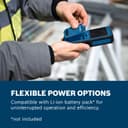 Bosch Professional pinless Moisture Meter GMM 1-15 (Non-invasive, Measures 37 Wood Types and 10 Building Materials, IP65 Rating, 2X AA Batteries, Pouch) - 2