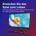 Lenovo Legion R27qe Gen 2 27" QHD WLED Gaming Monitor 2560 x 1440-16:9-200Hz IPS Panel 0.5ms Response Time HDMI DisplayPort TÜV Eye Comfort Protection Black 5.9kg - 4