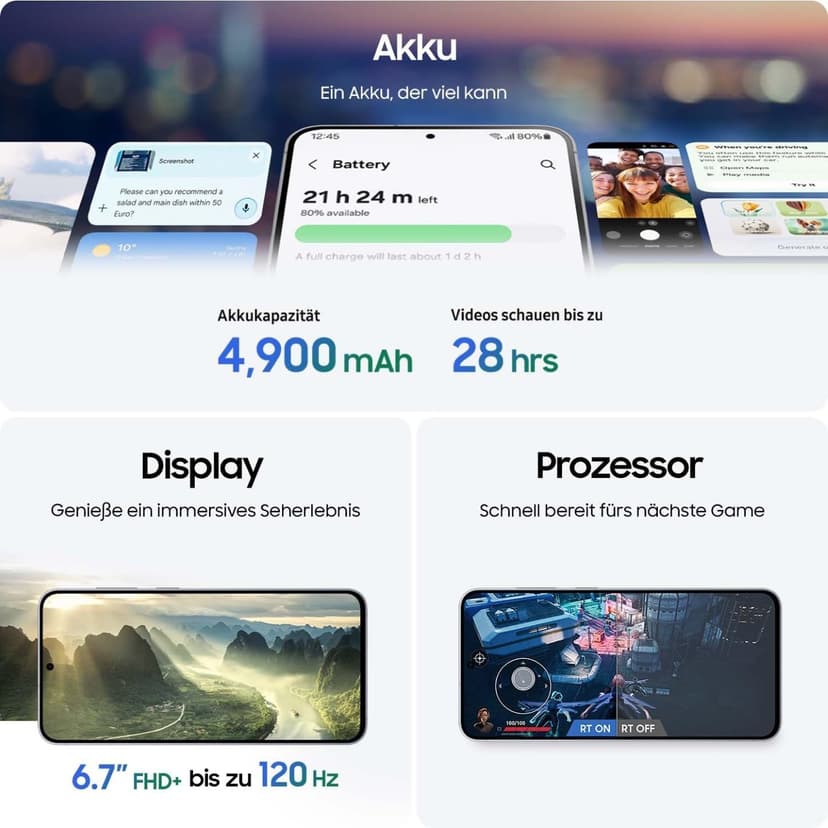 Samsung Galaxy S25 FE S731 5G Dual Sim 8GB RAM 256GB - Jetblack [Energieklasse B] (SM-S731BZKGEUE) - 2