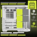 msi MAG PANO 100L PZ White - Premium Mid-Tower Gaming PC Case - Tempered Glass Side Panel - Liquid Cooling Support up to 360mm Radiator - White Color Case - 4