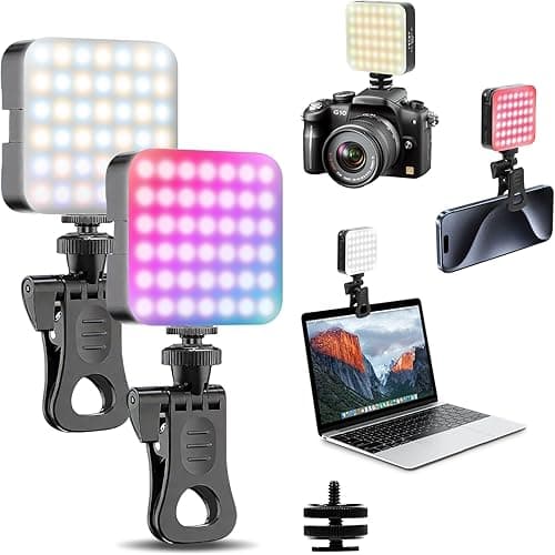 Lumière vidéo RVB, Robofun 80 LED avec batterie de 2500 m…