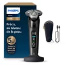 Philips Rasoir i9000, Rasoir électrique sec et humide, Noir encre, Avec technologie Skin IQ, Système Triple Lift & Cut, Lame Dual SteelPrecision rotative à 360°, Modèle X9000/10 - 1