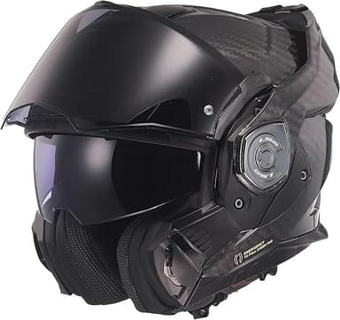 LS2 FF901 Advant X Carbon Black Modular 180° Flip Front D…