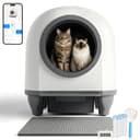 Devoko litiere Chat autonettoyante Automatique, 90L Bac à Litter Automatic Amélioré, bac litiere pour Chat XXL au Design Adorable.Anti-Odeur Longue durée contrôle APP et capteurs de sécurité Inclus - 1