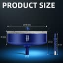 Diamond Hole Saw 110 mm with Centre Drill Hard Brazed Diamond Core Hole Drill Tile Drill Glass Drill for Tiles, Porcelain, Ceramic, Quartzite, Marble, Limestone - 2