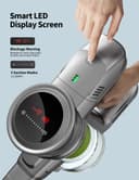 kalado Cordless Vacuum Cleaner KCV01, 26KPA 250W Hoover Cordless, 40 Mins Runtime Removable Battery, Lightweight Self-standing Stick Vacuum Cleaner with LED Display For Hardwood Floor, Carpet (Green) - 6