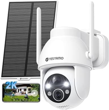 YESYAMO 2K Camera Surveillance WiFi Exterieure sans Fil S…
