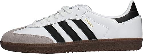 adidas Samba Og, Men's Gymnastics Shoes, White (Ftwr White/Core Black/Clear Granite Ftwr White/Core Black/Clear Granite), 8 UK (42 EU)