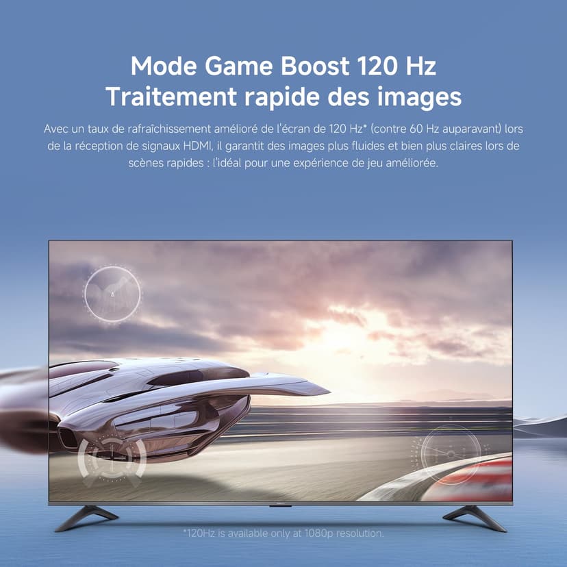 XIAOMI TV F Pro 65, 165 cm (65 Pouces), 4K UHD QLED, Smart TV, Fire TV, Contrôle Vocal Alexa, HDR10+, 60Hz avec 120Hz Game Boost Mode, MEMC, 2Go+32Go, Compatible avec AirPlay - 5