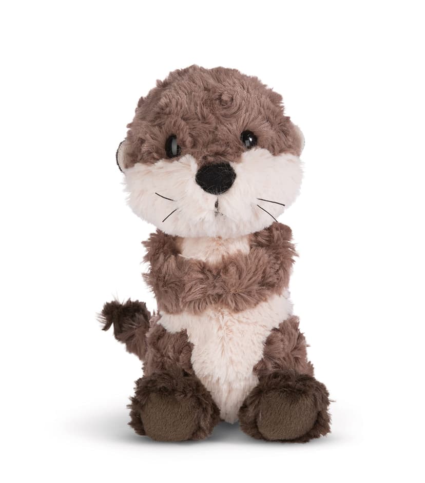 Nici 49153 Cuddly Otter Oda 25cm Grey Dangling-Sustainable Made Plush, Cute Soft Toy to Cuddle and Play with, for Children & Adults, Gift idea - 1