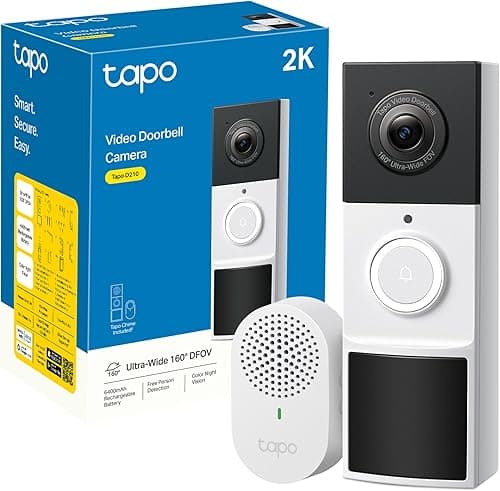Tapo TP-Link D210 Video Doorbell Battery (Video Doorbell)…
