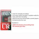 Maxell 108562 UR-90 5PK Normal Bias Audio Cassettes 90 Minute With Cases 5 Pack - 5