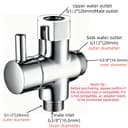 Kit de Douchette de Bidet en Acier Inoxydable, Vaporisateur de Toilette Douchette à Main avec 1.5m Tuyau et Support, Kit Douchette WC Complet, Pulvérisateur de Bidet à Main pour Hygiène Personnelle - 4