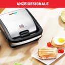 TEFAL MENAGE - Snack collection-700 W-2 jeux de plaques croques et gaufres-2 livrets de recettes-Noir inox - TEFAL MENAGE - FDS-119997 - 3