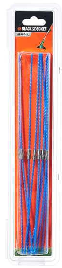 BLACK+DECKER Lignes de Rechange pour Coupe-Bordures, Lignes de Taille-Bordures Pour Usage Intensif, 10 x 3 mm de Lignes, A6487-XJ - 1