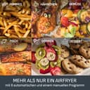 Tefal Dual Fryer without oil, 8.3 L capacity, 2 drawers of 5.2 L and 3.1 L, 7 automatic programs, digital screen, air fryer EY901810 - 7