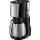 Melitta Enjoy Top Therm, 1017-08, Coffee Machine with Insulated Stainless Steel Jug, Aroma Selector, Black/Brushed Steel - 1