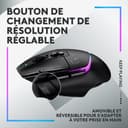 Logitech G G502 X Plus Lightspeed Souris Gaming RVB sans Fil - Souris Optique Boutons Hybrides LIGHTFORCE, LIGHTSYNC RVB, Capteur Gaming Hero 25K, Compatible avec PC - macOS/Windows - Noir - 6