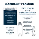 YETI Rambler Bottle Chug, Vaccum Insulated Stainless Steel Bottle with Leakproof Chug Cap, Rescue Red, 46 oz (1.3 L) - 5