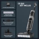 Rowenta X-Clean 4 Aspirateur Balai Laveur sans Fil, Aspiration et Lavage Puissant, Intelligent, Autonomie 50min, Autonettoyage GZ5036WO, Gris - 9
