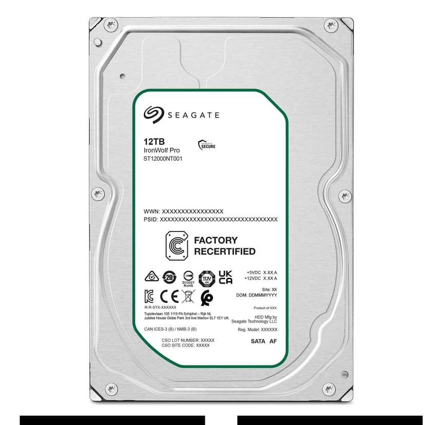 Seagate IronWolf Pro 12 to - Disque Dur 7200 TR/Min pour NAS - ST12000NT001 - 2