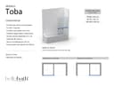 Front Bath Screen Fixed Panel – Transparent – Tempered Glass 6 mm Anti-Limescale – Silver Profile – Width 100 cm – Height 145 cm - 3