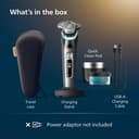 Philips Shaver i9000 Prestige, Wet & Dry Electric Shaver, Dark Slate, with Skin IQ Technology, Triple Lift & Cut System, 360 Rotating Dual SteelPrecision Blades, Quick Clean Pod, Model XP9202/30 - 7