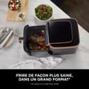 Ninja Air Fryer MAX PRO, 6,2 L, Grand tiroir, rôtir, cuire au four, frire sans huile, familial, antiadhésif, panier/plaque croustillante compatibles lave-vaisselle, pinces, noir/cuivre, AF180EUCP - 3