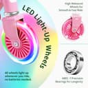 BELEEV Trottinette pour Enfants de 3 à 12 Ans avec Roues Lumineuses, Tige et Plateau, Trottinette Pliable à 2 Roues pour Filles et garçons, 3 hauteurs réglables, Plateau antidérapant, Trottinette - 2