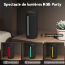 oraolo Bluetooth Speaker, Portable Wireless Speaker with Stereo Sound 24W Powerful Bluetooth Speaker, RGB Lights, Bluetooth 5.4, Support AUX/TF Card, IPX6 Waterproof for Outdoor, Suitable for Parties - 3