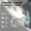 Hbada E3 Pro Fauteuil de Bureau Ergonomique, Système Lombaire Dynamique 3 Zones, Accoudoirs Réglables 6D, Tête avec Réglage 4D, Gris avec Repose-Pieds - 2