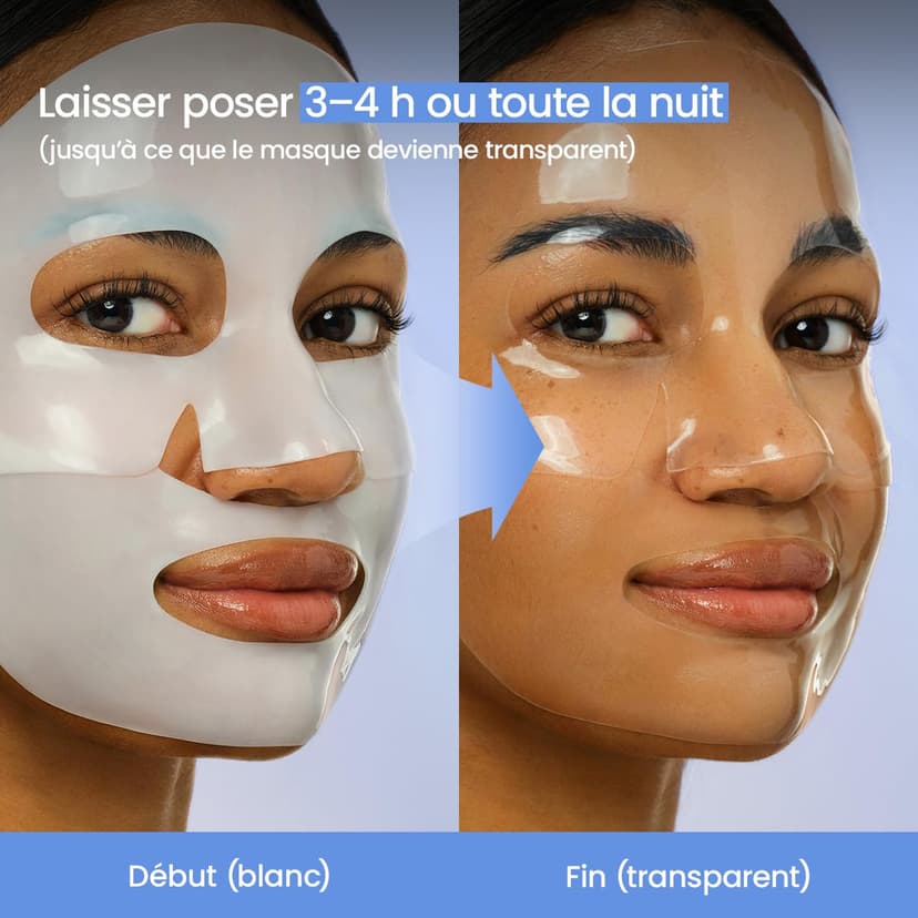 BIODANCE Hydro Cera-nol Real Deep Face Mask 4 Pcs | Hydrogel Overnight Mask | Soothing, Moisturising and Nutritious Care | Korean Face Mask for Glass Skin | Korean Skincare - 5