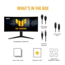 ASUS TUF Gaming VG34WQML5A Series 5 Gaming monitor ― 34-inch WQHD Fast-VA panel, 250Hz(OC), 0.5ms, AMD FreeSync Premium, DisplayHDR 400, 95-Percent DCI-P3, DisplayWidget Center, Gaming AI, HDMI 2.1 - 8