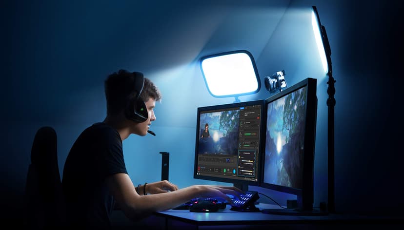 Elgato Key Light - Éclairage de studio pro 2 800 lumens avec pince pour bureau, pour streaming, enregistrement et visioconférence, avec température et luminosité réglables sur Mac, PC, iOS et Android - 2