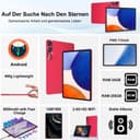 2026 Tablette 11 Pouces Android 24Go RAM+256Go ROM(2 To TF),Octa-Core 2.0Ghz, 8000mAh, 5G WiFi, Widevine L1, 2K Écran GMS 5MP+13MP, Bluetooth 5.0, FHD 1280 * 800,Tablette Tactile de jeu avec Cas-Rouge - 2