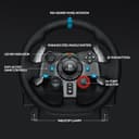 Logitech G G29 Driving Force Racing Wheel and Floor Pedals, Real Force Feedback, Stainless Steel Paddle Shifters, Steering Wheel Cover for PS5, PS4, PC, Mac - Black - 6