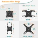 ELIVED Flip Down Ceiling TV Mount Fits 14-42 Inch LCD TV/Monitor Screens up to 10KG, Height Adjustable Full Motion TV Bracket for Flat/Pitched Roof/Cabinet, Max VESA 200x200mm, EV3030 - 5